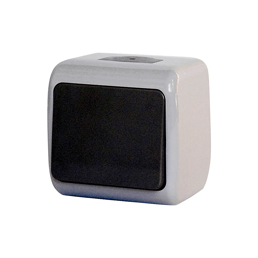 Вимикач Erste Outdoor 1-кл сірий IP54 E8005-01