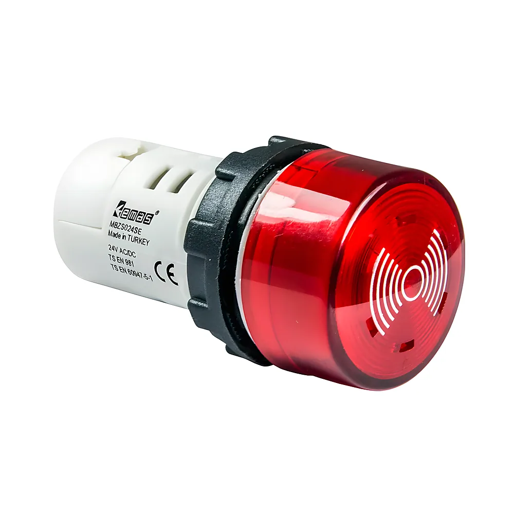 Зумер моноблочний зі світловою індикацією 24 В AC/DC IP65 EMAS MBZS024SE
