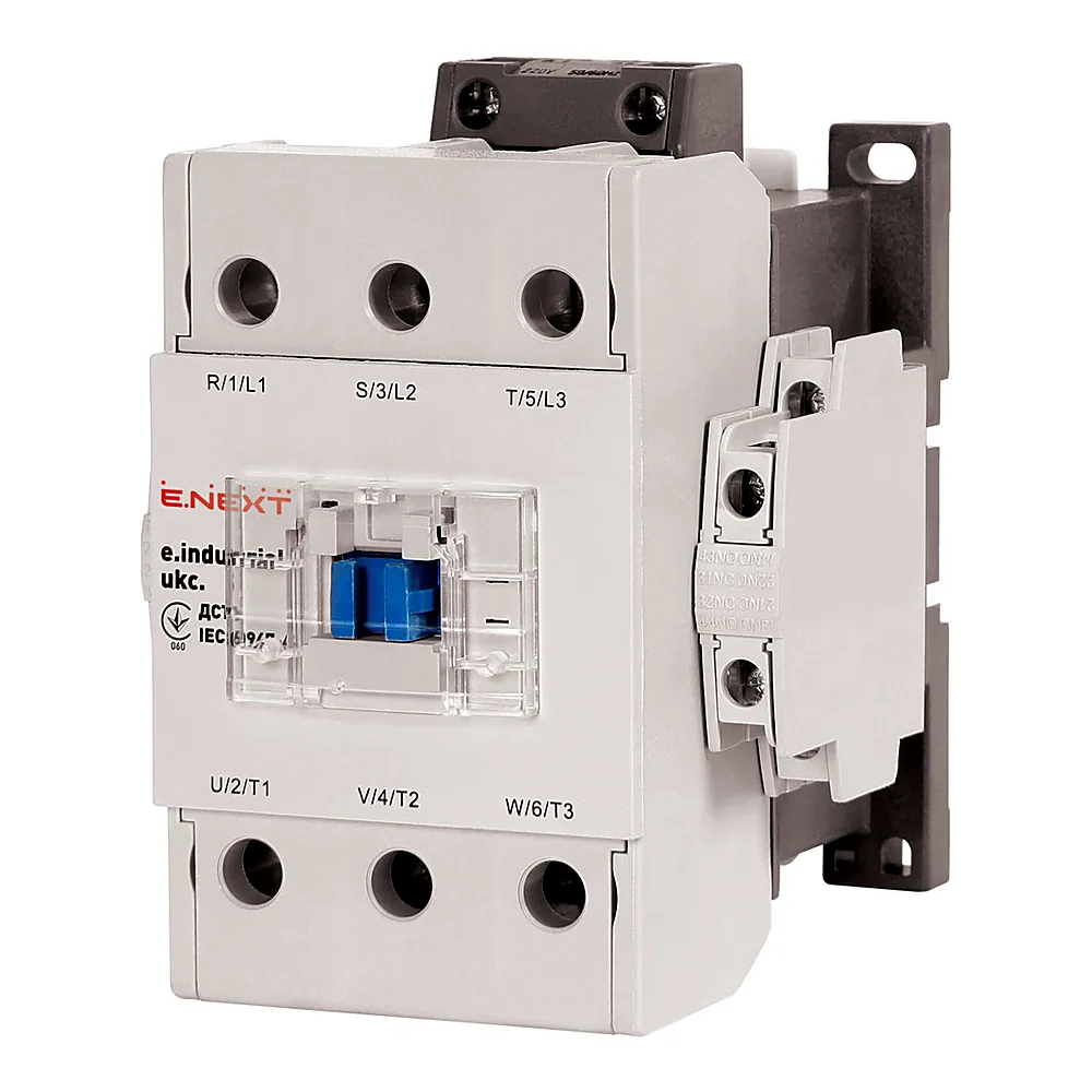 Контактор E.NEXT e.industrial.ukc.40.380 40А 380В 1NO+1NC i.0090011