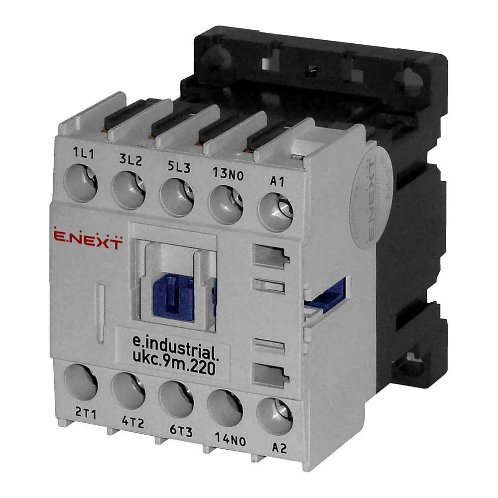 Контактор E.NEXT e.industrial UKC 9M 220 9A 220В 1NO i.0090017