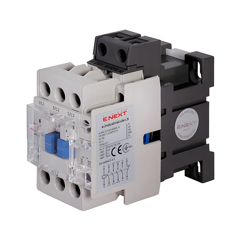 Контактор e.industrial.ukc.9.42 9 А 42 В 1NO+1NC E.NEXT i.0090072
