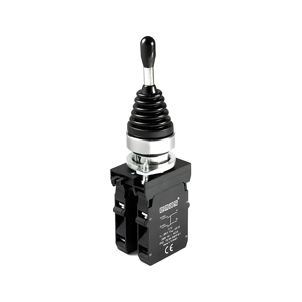 Кнопка-джойстик 4-позиційна 2NO+2NO IP65 біла метал EMAS CM707DJ41