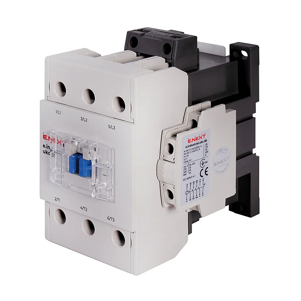 Контактор E.NEXT e.industrial.ukc.85.220 85А 220В 1NO+1NC i.0090005