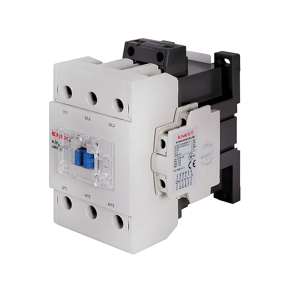 Контактор e.industrial.ukc.85.220 85 А 220 В 1NO+1NC E.NEXT i.0090005