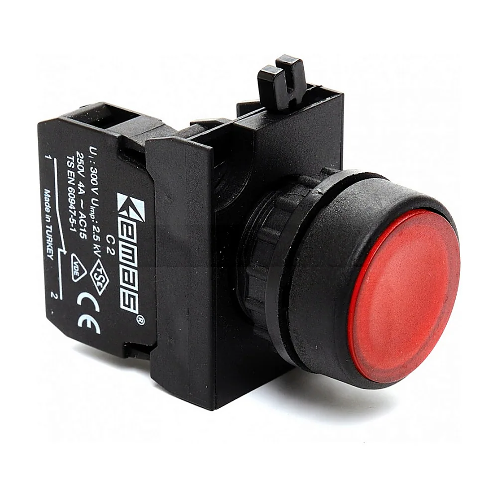 Кнопка EMAS CP200DK червона 1НЗ IP65