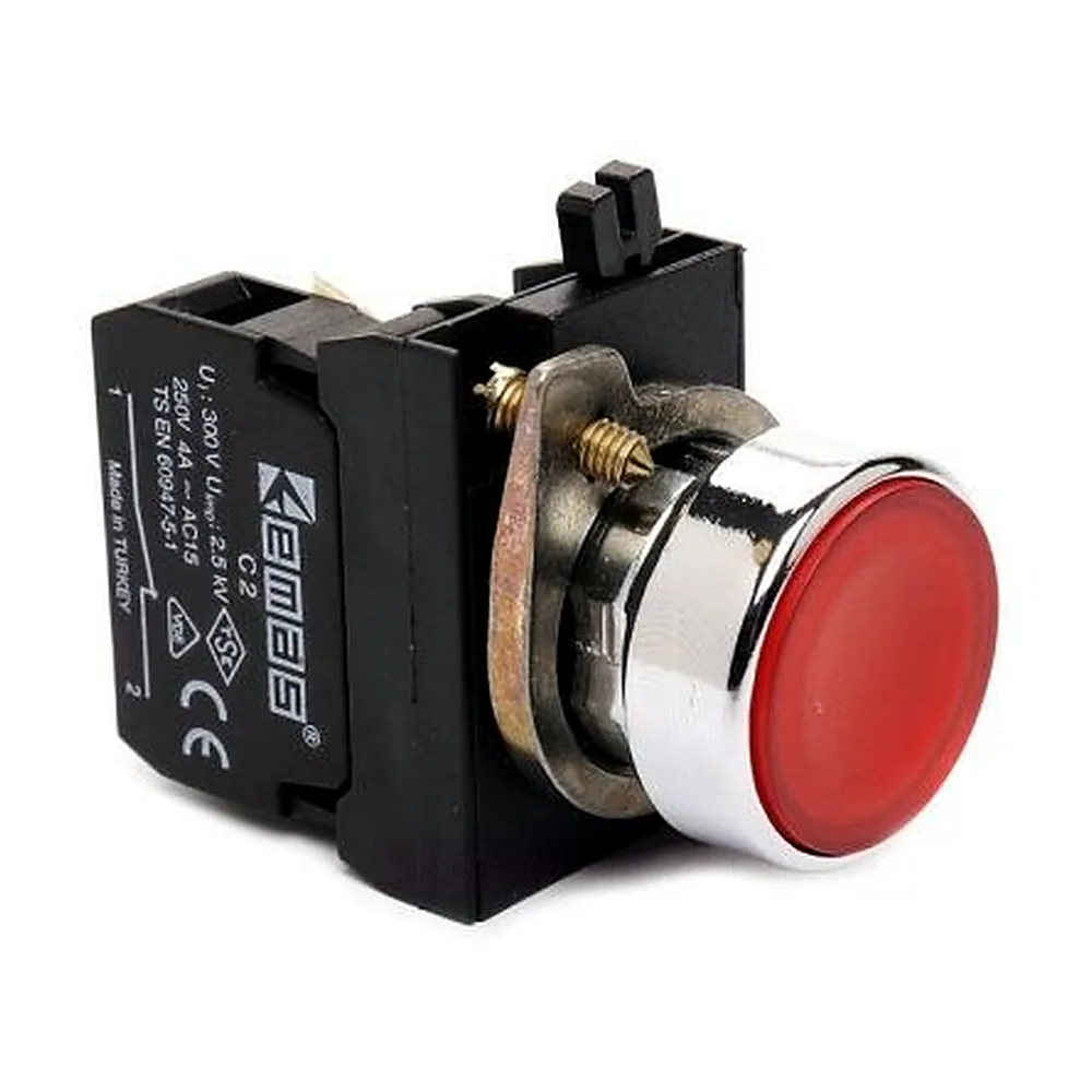 Кнопка EMAS CM200DK червона 1НЗ IP65