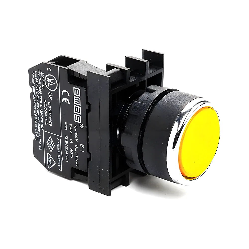 Кнопка жовта 1NO EMAS B100DS