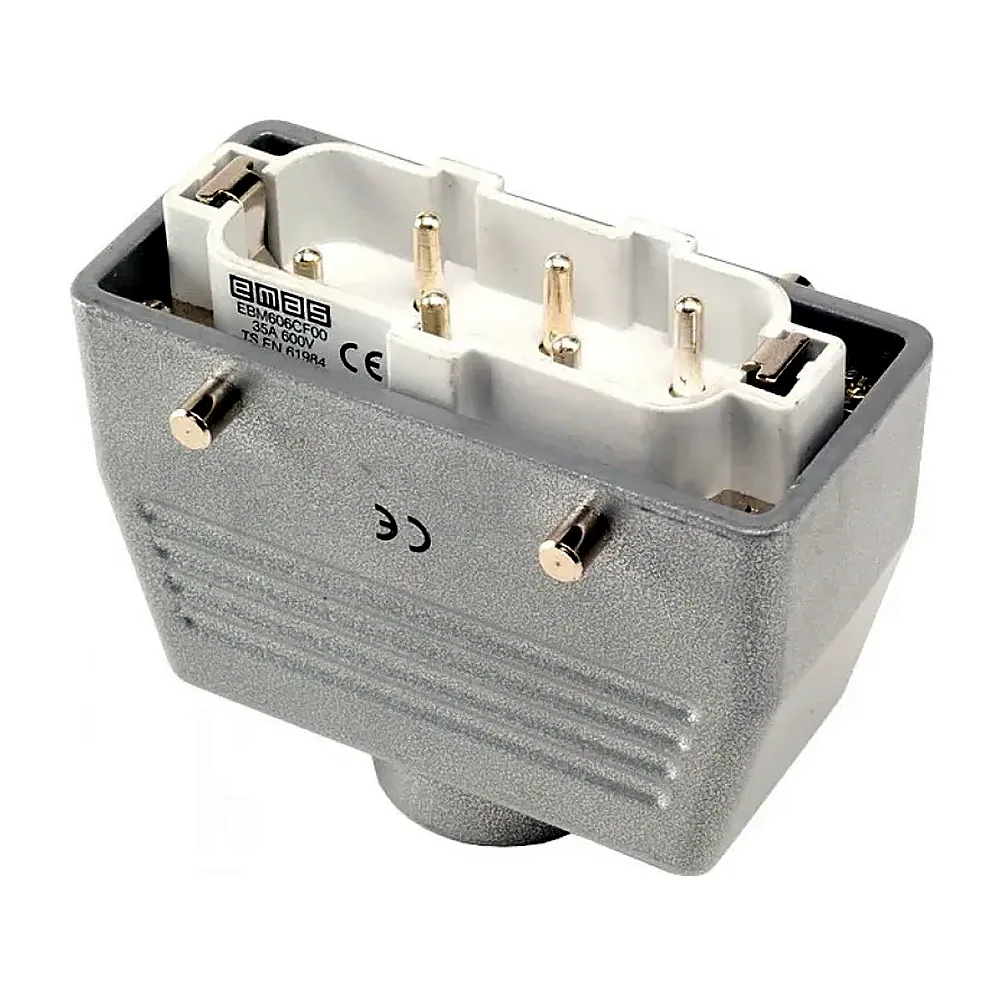 Вилка в корпусі переносна EMAS EBM606FU30 35A PG21 6 виводів EBM606FU30