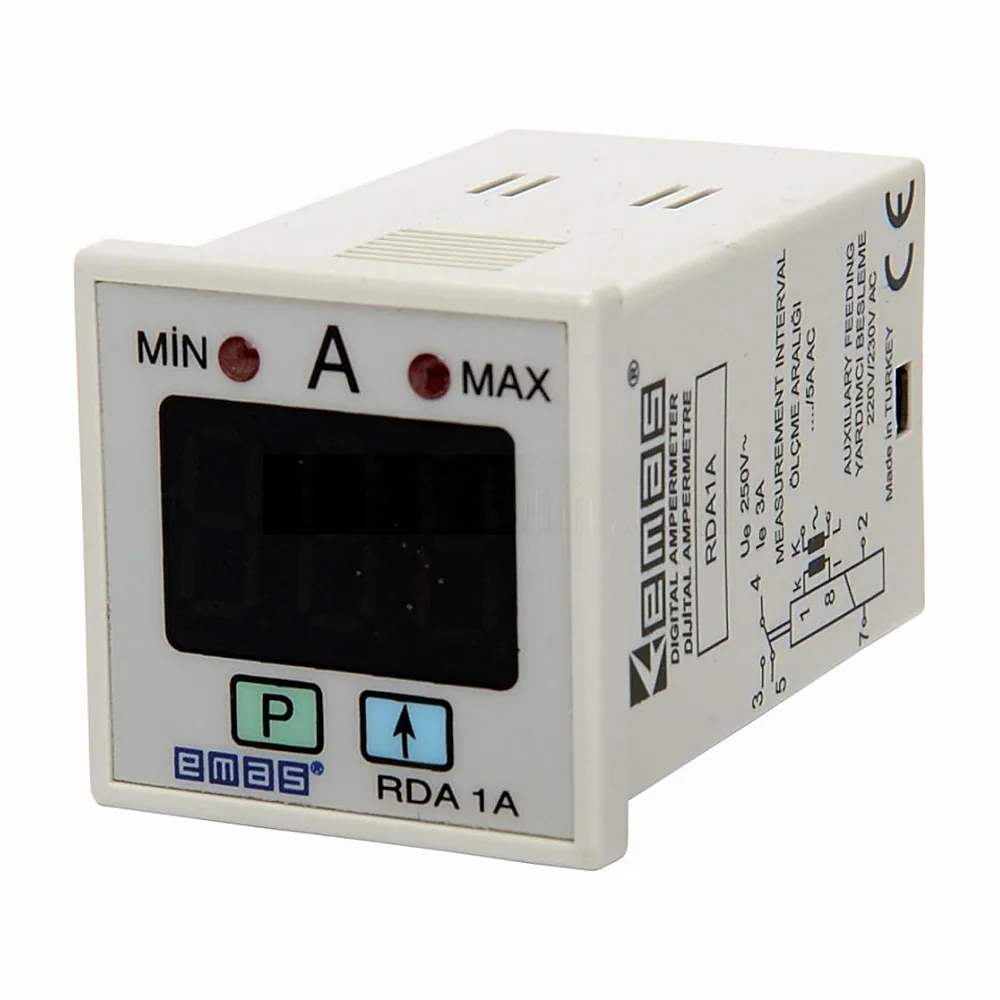 Амперметр EMAS програмований 220/230V AC 1-1000A RDA1A