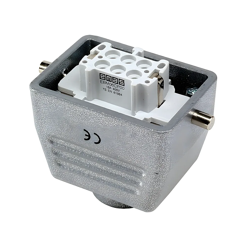 Корпус з розеткою переносний 6 виводів EMAS EBM06PU30