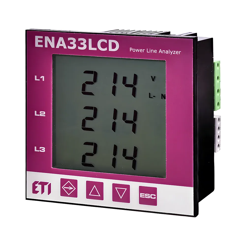 Трифазний аналізатор мережі ENA33LCD 96х96 мм 230 В AC ETI 4656910
