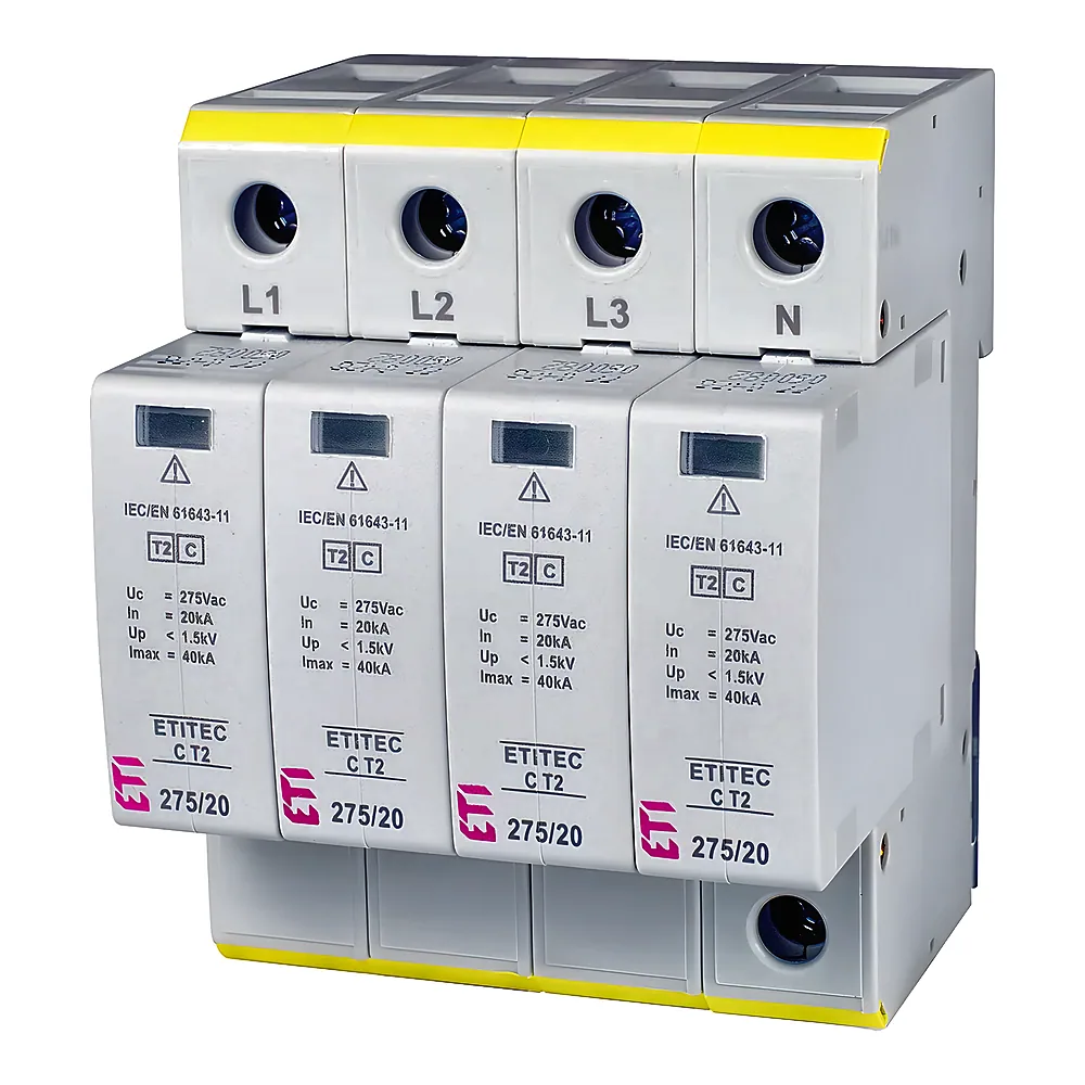 Обмежувач перенапруг ETITEC C T2 275/20 4+0 4P ETI 2440395