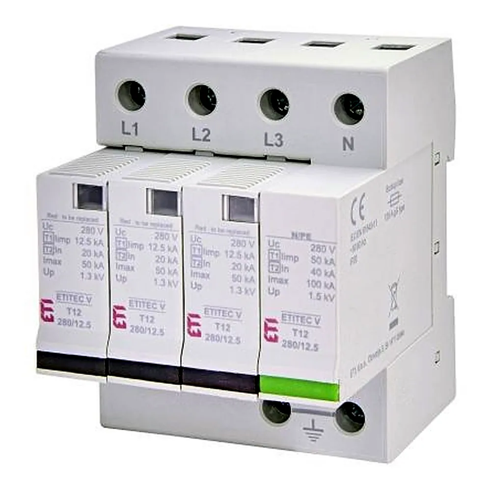 Обмежувач перенапруги ETI ETITEC V T12 280/12,5 3+1 2442908