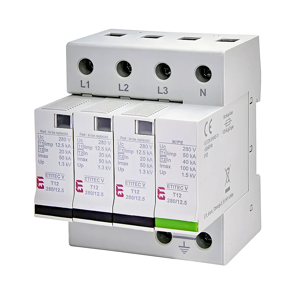 Обмежувач перенапруг ETITEC V T12 280/12,5 3+1 ETI 2442908
