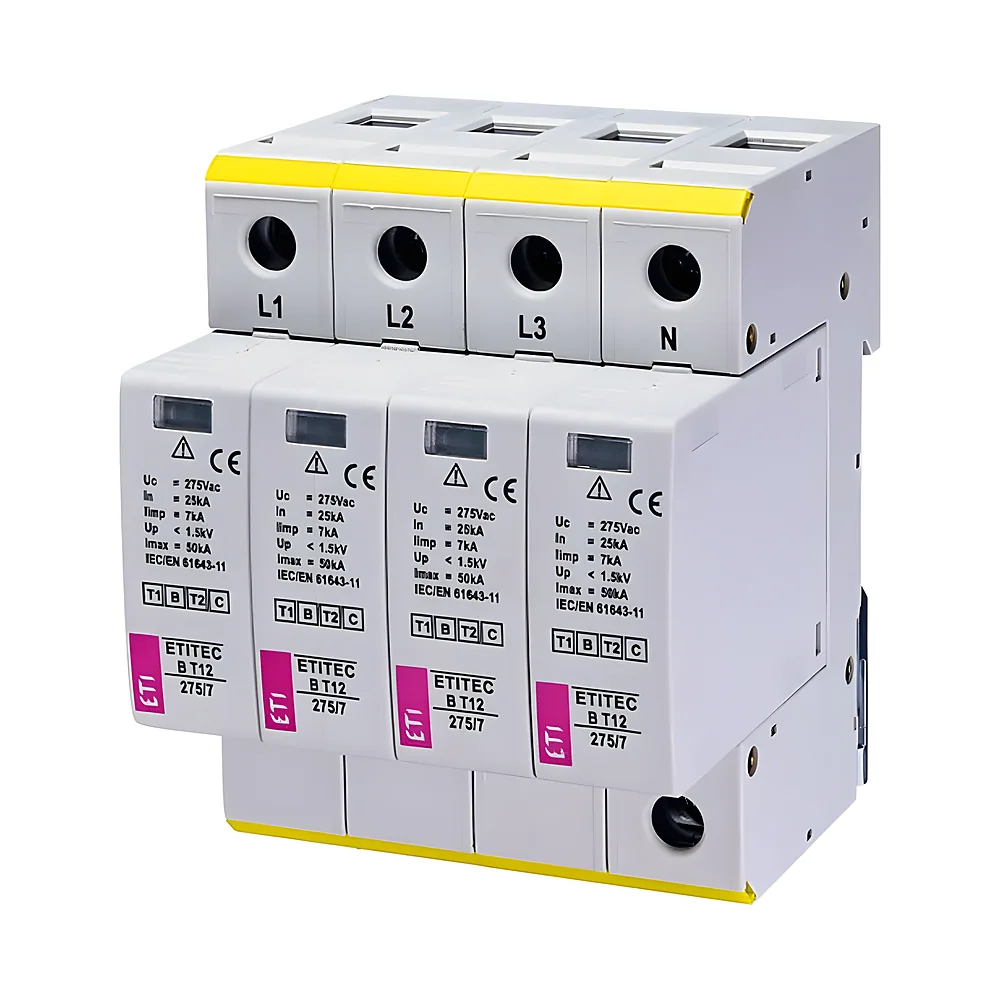 Обмежувач перенапруг ETITEC M T12 300/7 4+0 4P TNC-S ETI 2440506