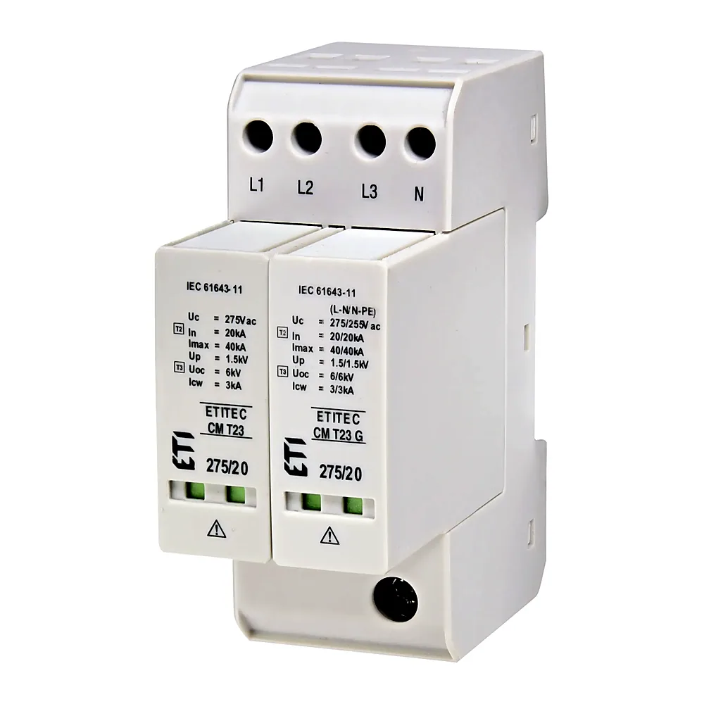 Обмежувач перенапруги ETI ETITEC CM T23 275/20 3+1 2P TT 2440656