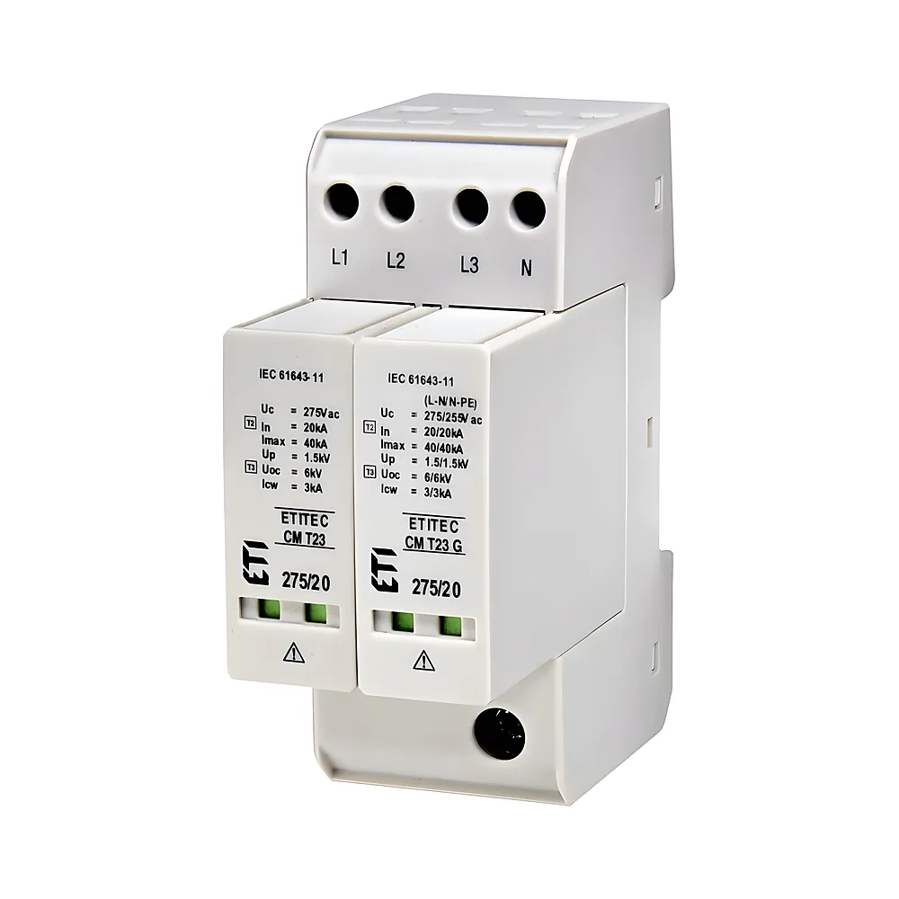 Обмежувач перенапруг ETITEC CM T23 275/20 3+1 2P TT ETI 2440656