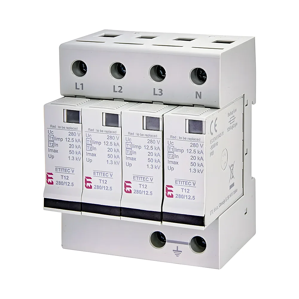 Обмежувач перенапруг ETITEC V T12 280/12,5 4+0 ETI 2442907