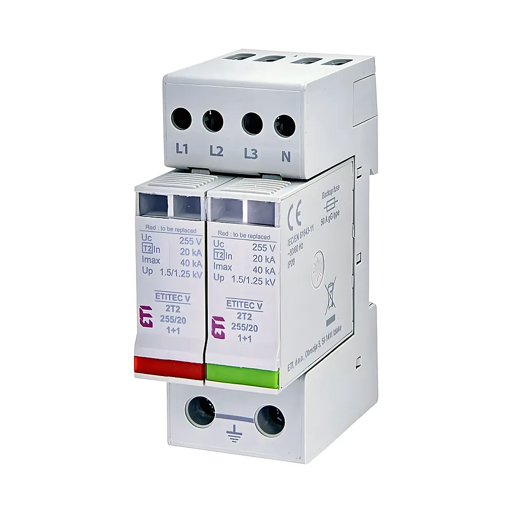 Обмежувач перенапруг ETITEC V 2T2 255/20 3+1 ETI 2442945