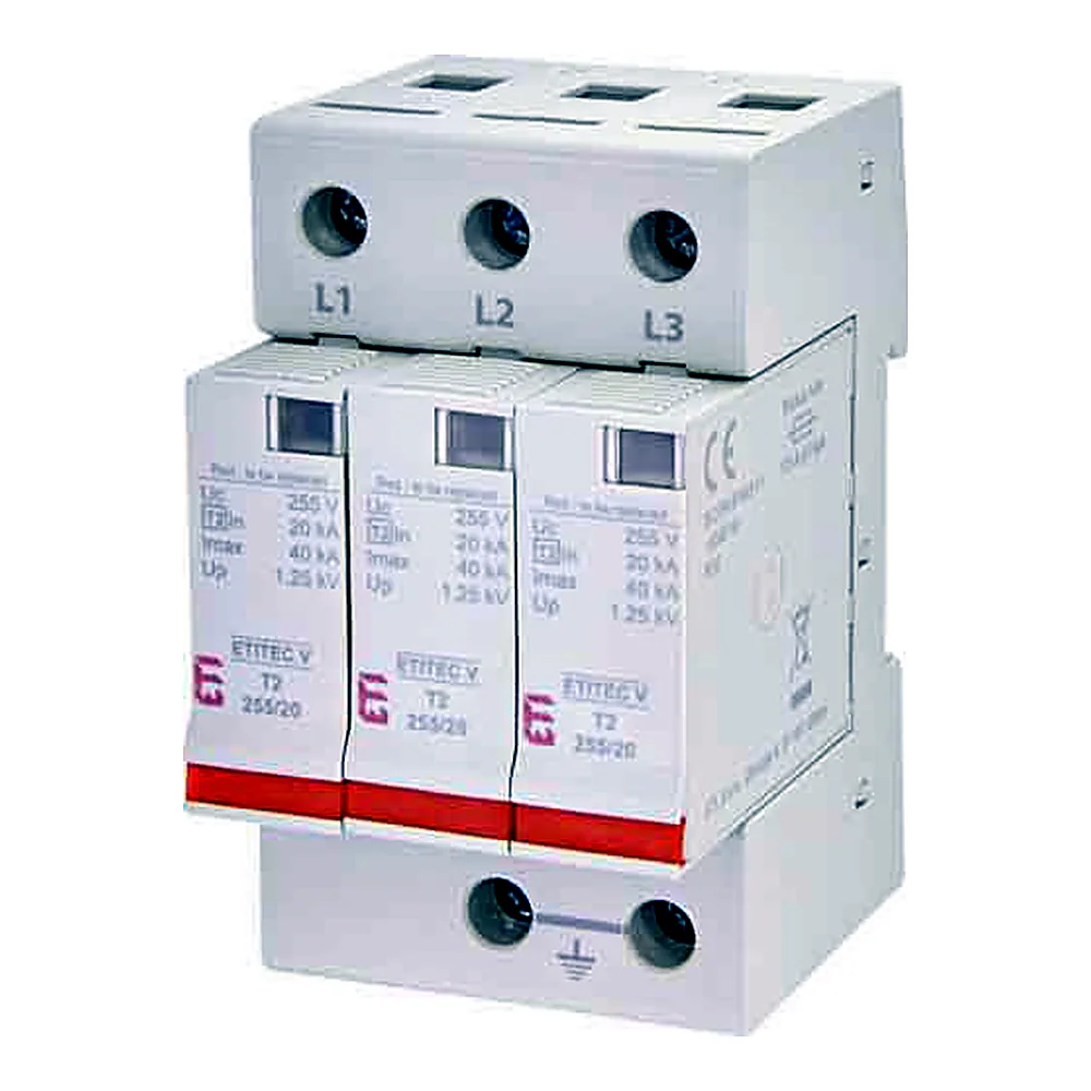 Обмежувач перенапруги ETI ETITEC V T2 255/20 3+0 2442955