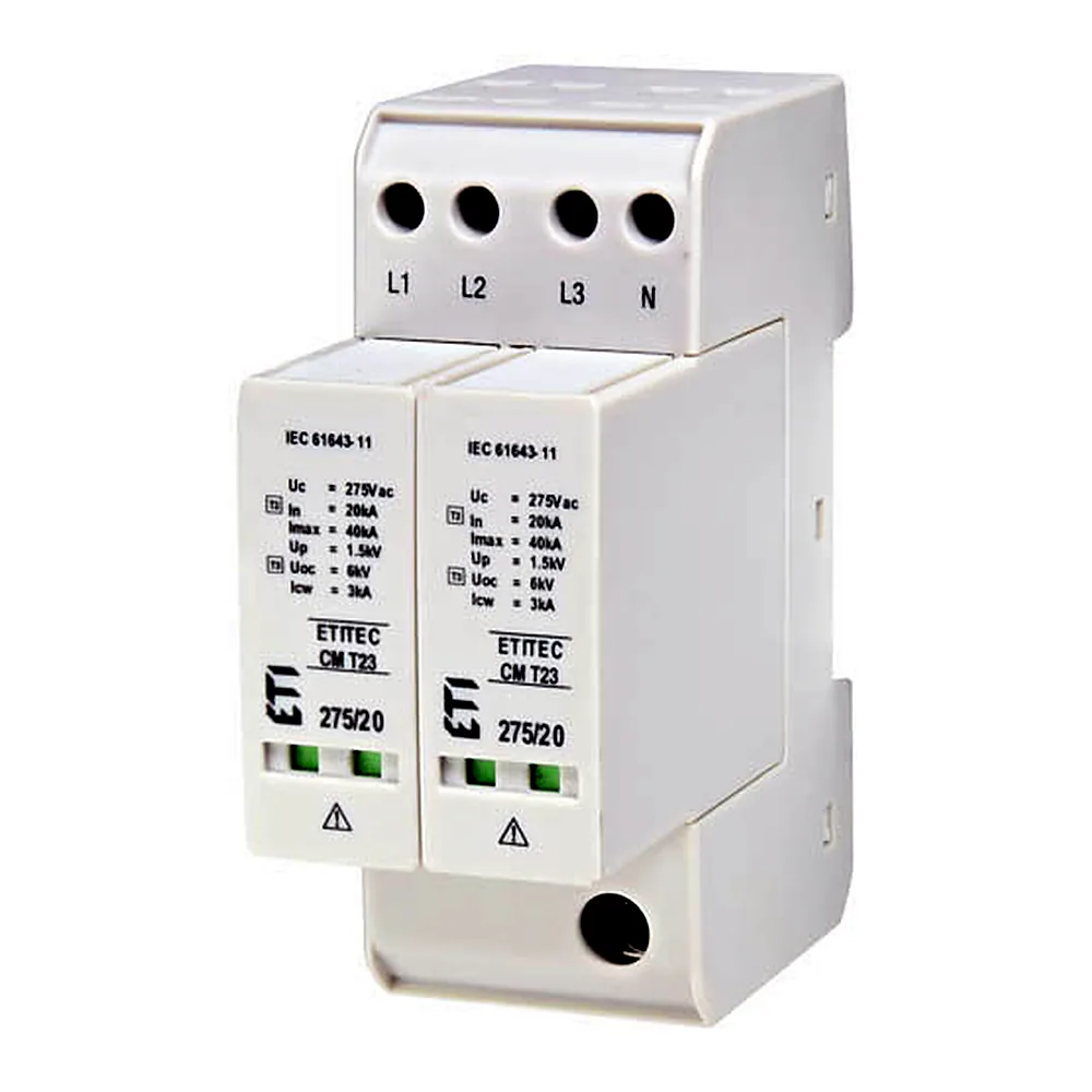 Обмежувач перенапруги ETI ETITEC CM T23 275/20 4+0 2P TNC-S 2440652