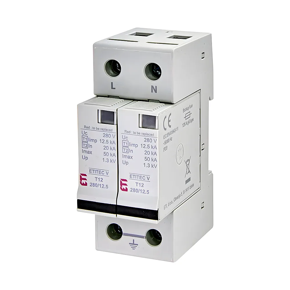 Обмежувач перенапруг ETITEC V T12 280/12,5 2+0 ETI 2442902