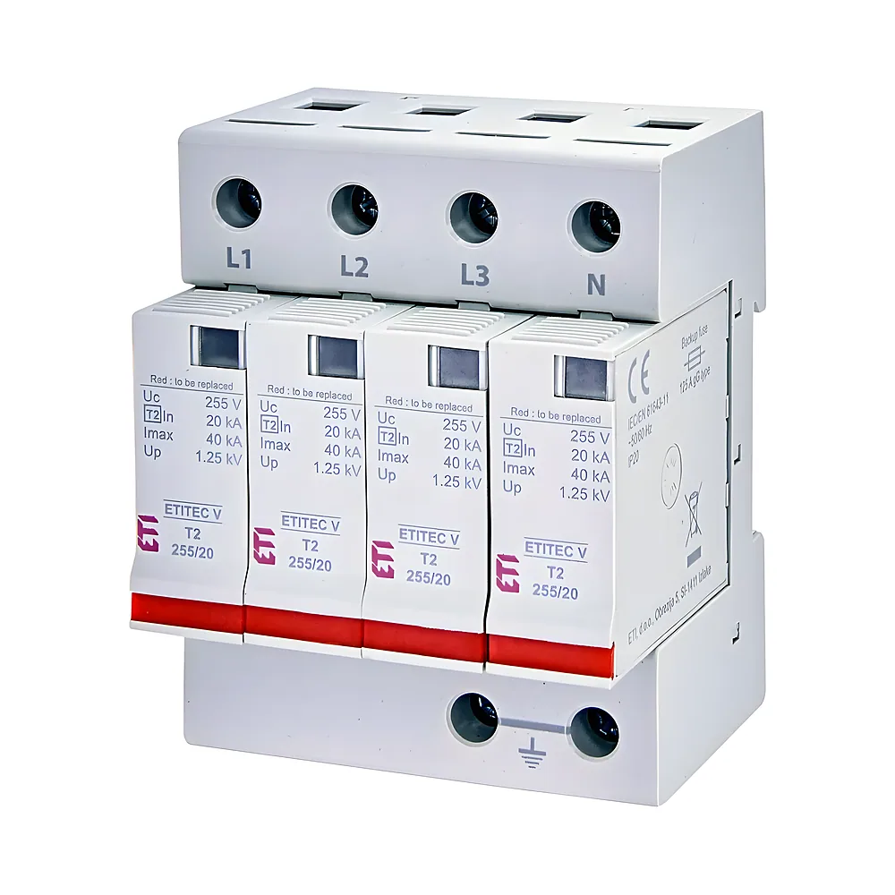Обмежувач перенапруг ETITEC V T2 255/20 4+0 ETI 2442956