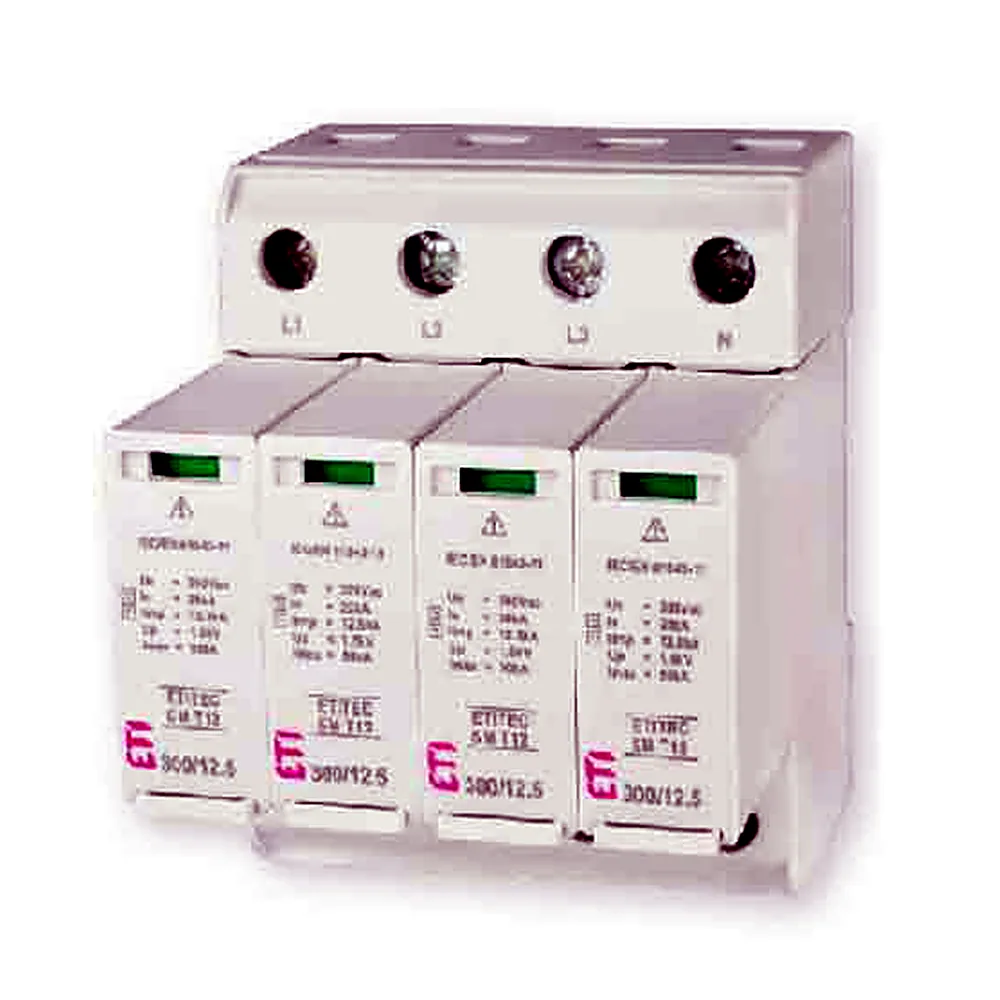 Обмежувач перенапруги ETITEC SM T12 300/12,5 (3+1, 4p, TT)
