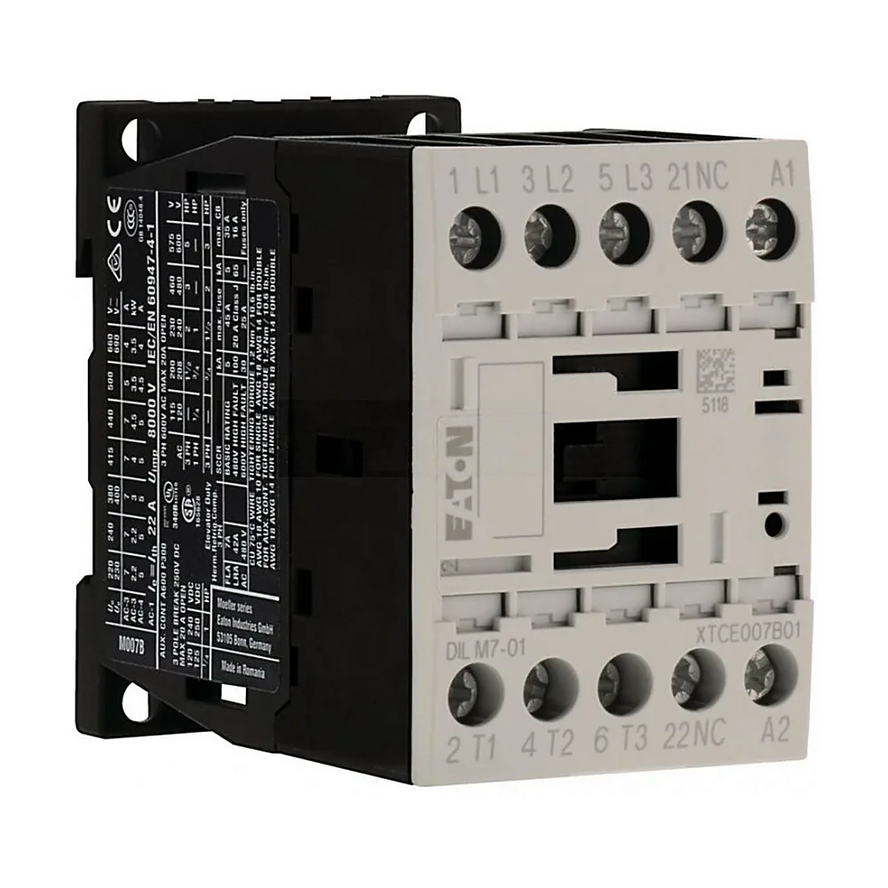 Пускач DILM7-01(230V50HZ,240V60HZ), 7А 2,2-3кВт 1з, Eaton (Moeller) 276585