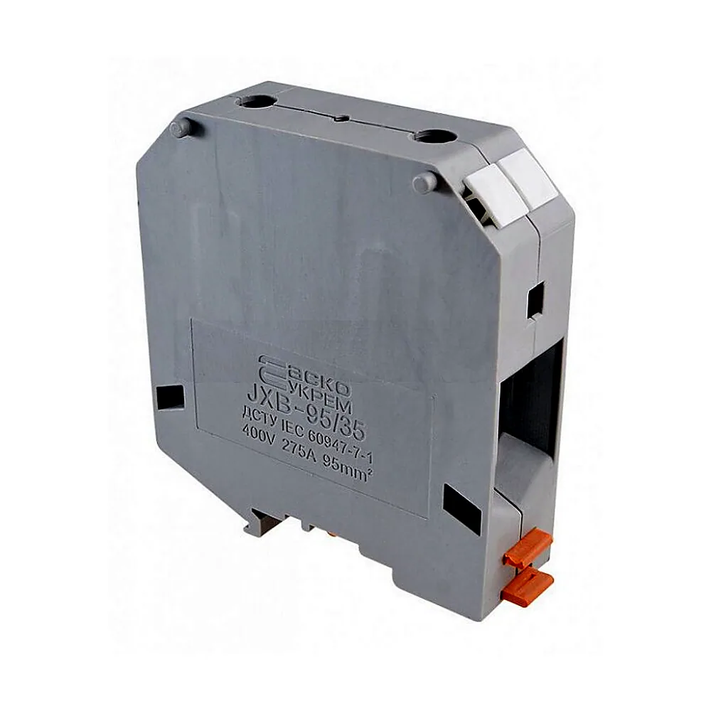 Клемник JXB 95/35 мм, 275А, сірий, АсКо A0130010009