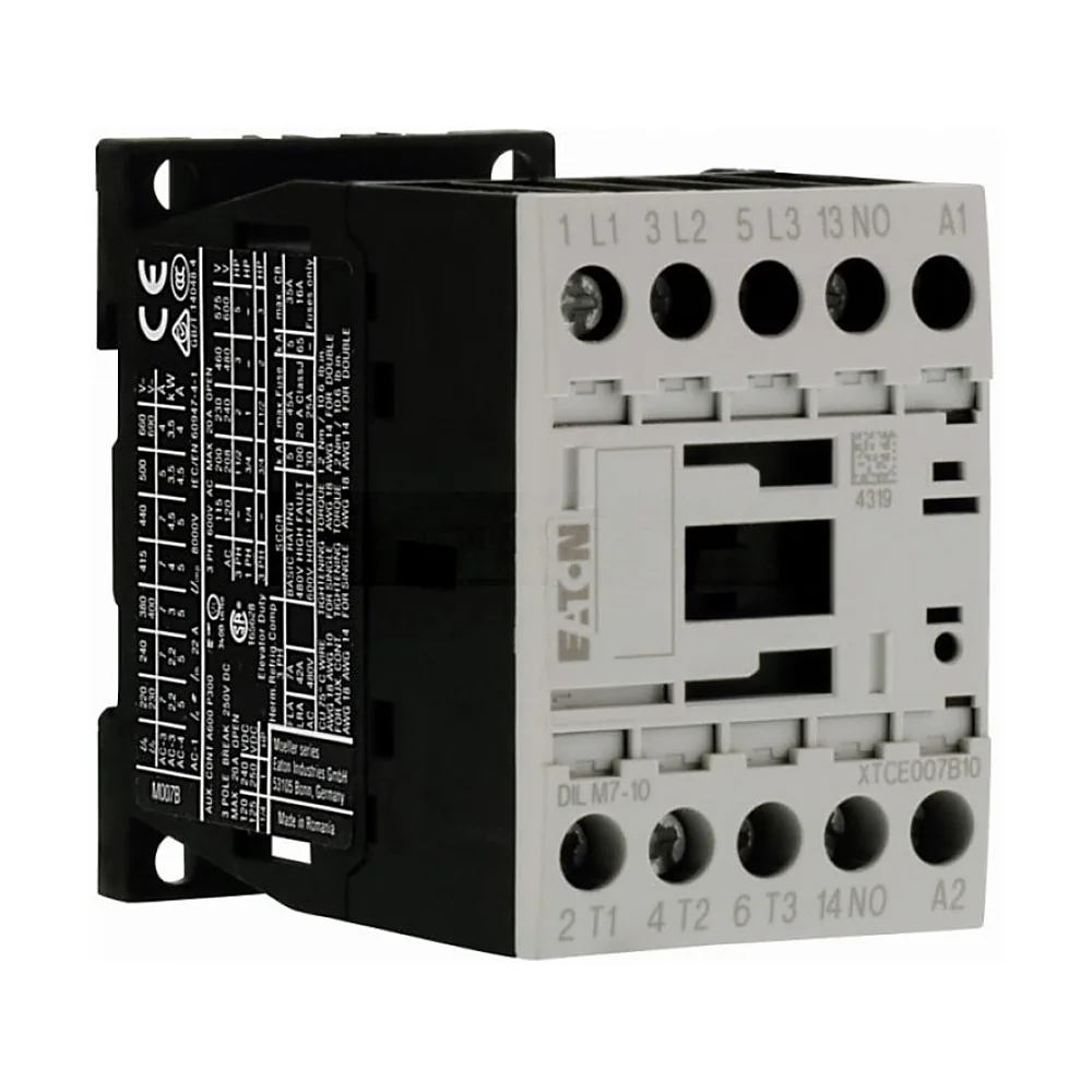 Пускач DILM7-10(24V50/60HZ) 7А 2,2-3кВт 1p, Eaton (Moeller)