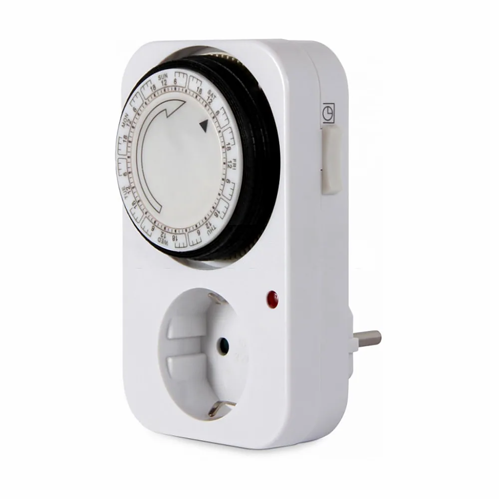 Таймер електромеханічний розеточний тижневий e.control.t12 i0310019