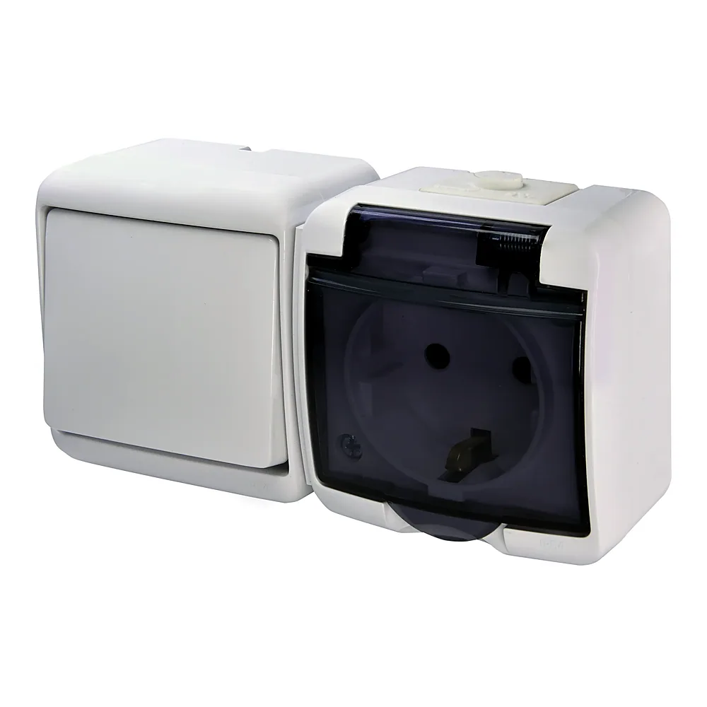 Мікс_гориз.  (1кл.вим.+1-а роз.schuko_димч.кр.) (IP54) VRHH-1sd, ETI 4668032