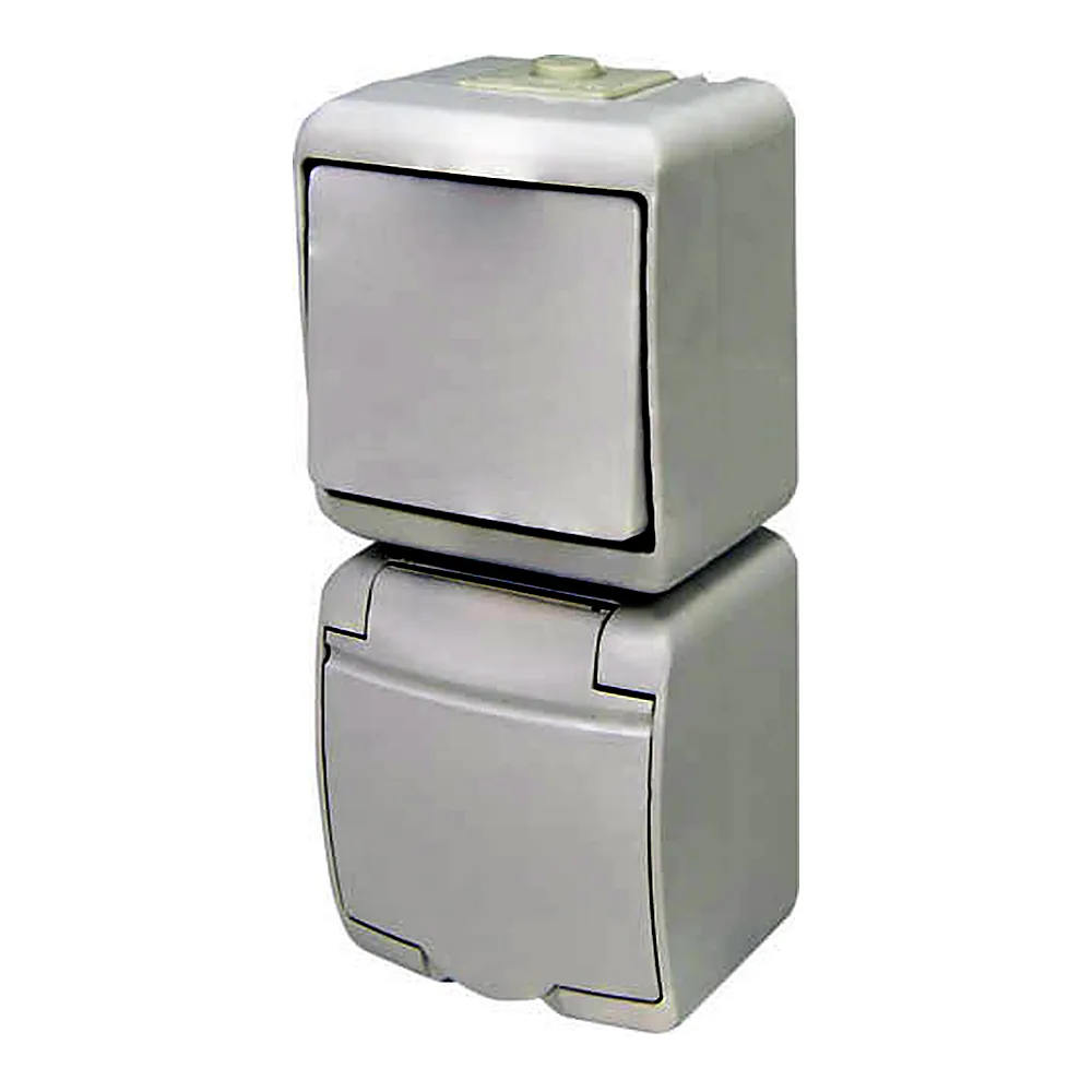 Мікс_верт. (1кл.вим.+1-а роз.schuko_біл.кр.) (IP54) VRHP-1s, ETI 4668025