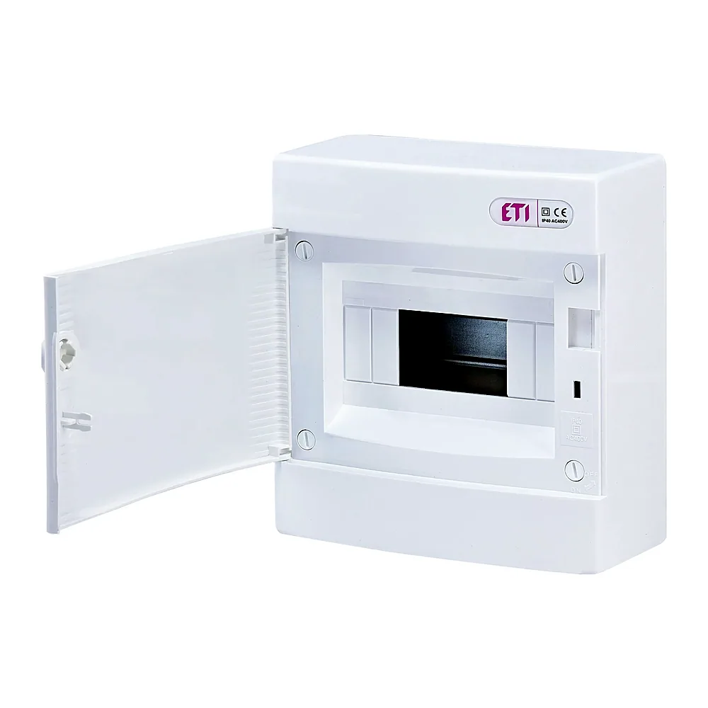Щит зовнішн. розподільний ECT 8PO (8мод.білі дверцята), ETI 1101005