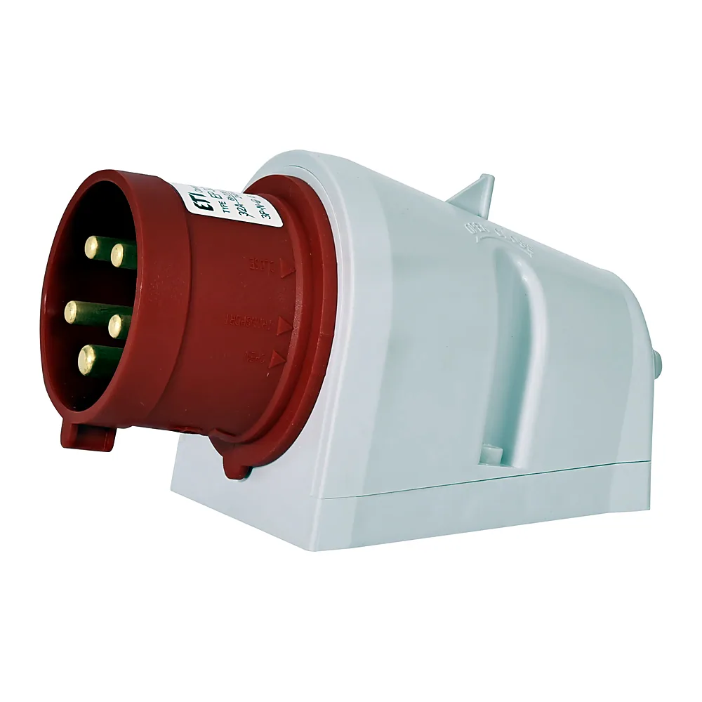 Вилка настінна EP-3253  IP44 (32A, 400V, 3P+N+PE), ETI 4482063