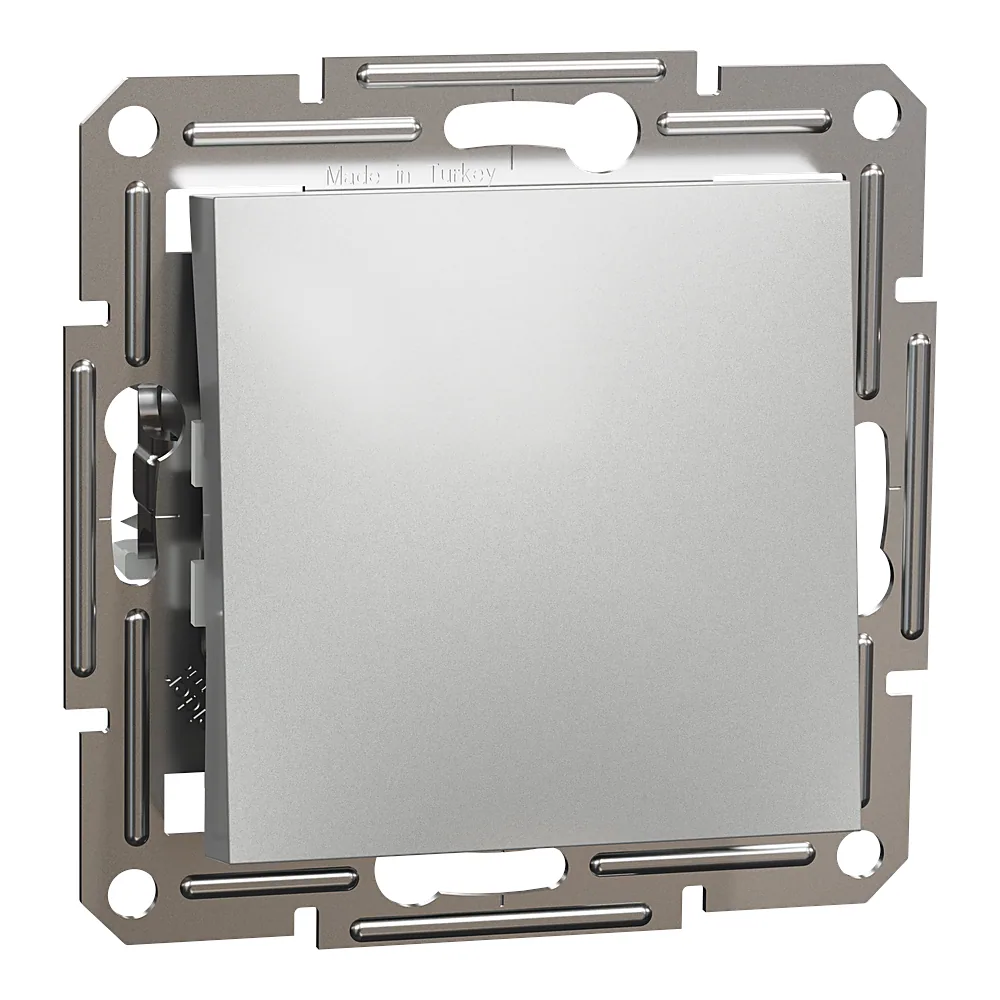 Вимикач Asfora 1-клавішний перехресний алюміній Schneider Electric EPH0500161