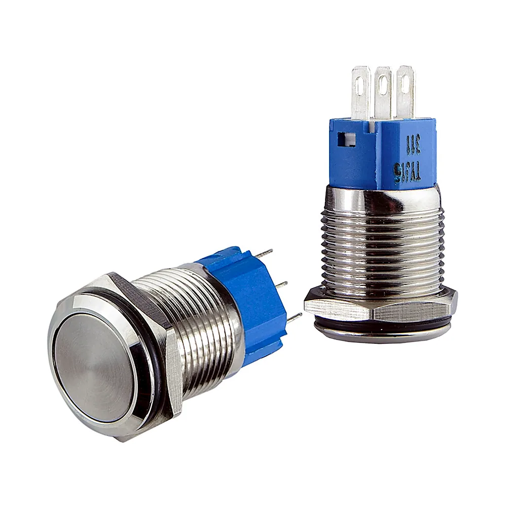 TYJ 16-311 Кнопка металлическая с фиксацией 1NO+1NC A0140010090