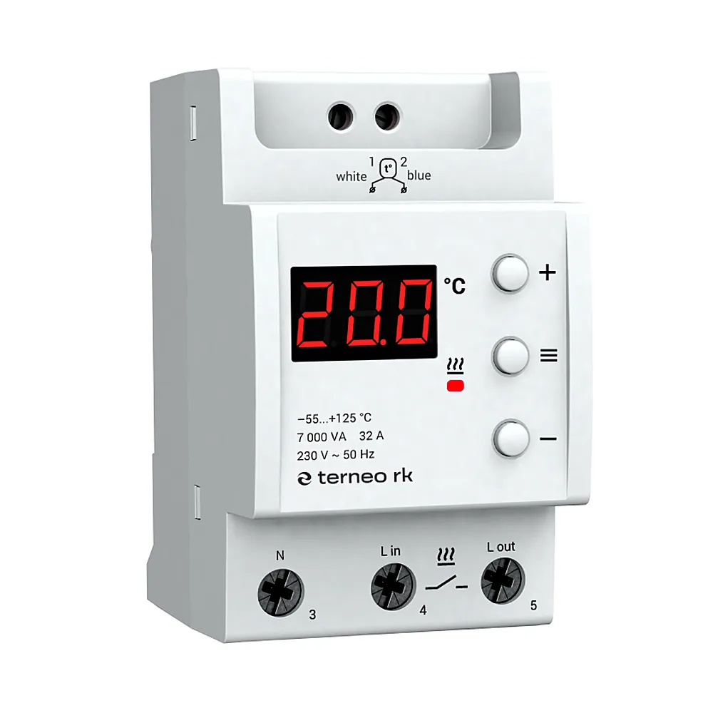 Терморегулятор для котла terneo rk 32 А, 32 А, 7000 ВА 4820120221613