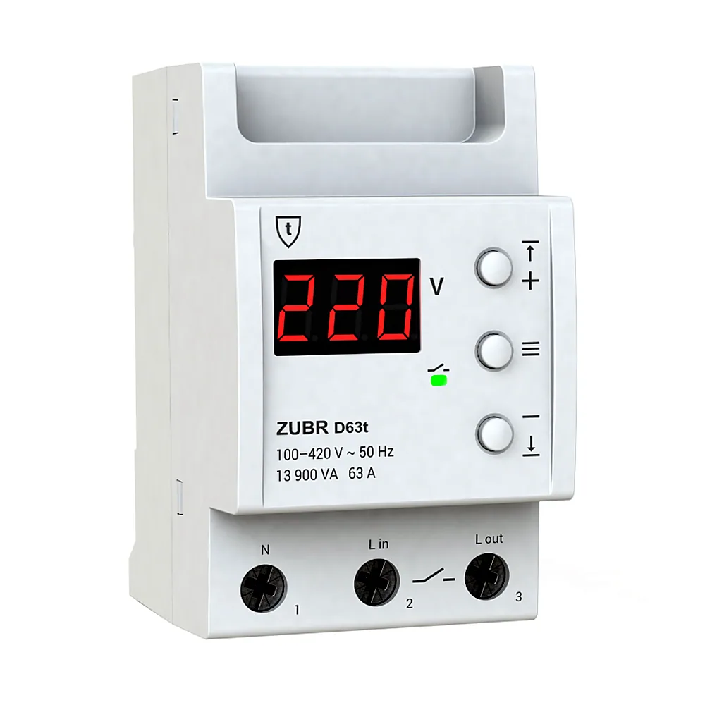 Реле контроля напруги ZUBR D2-40, 40 А 2мод. 4820120221682