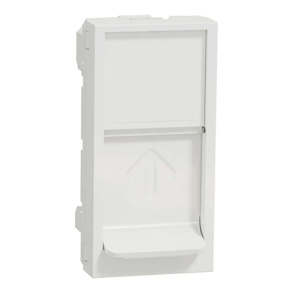 Плата центральна RJ45 Keystone/Systimax 1 модуль білий Unica New Schneider Electric NU946018