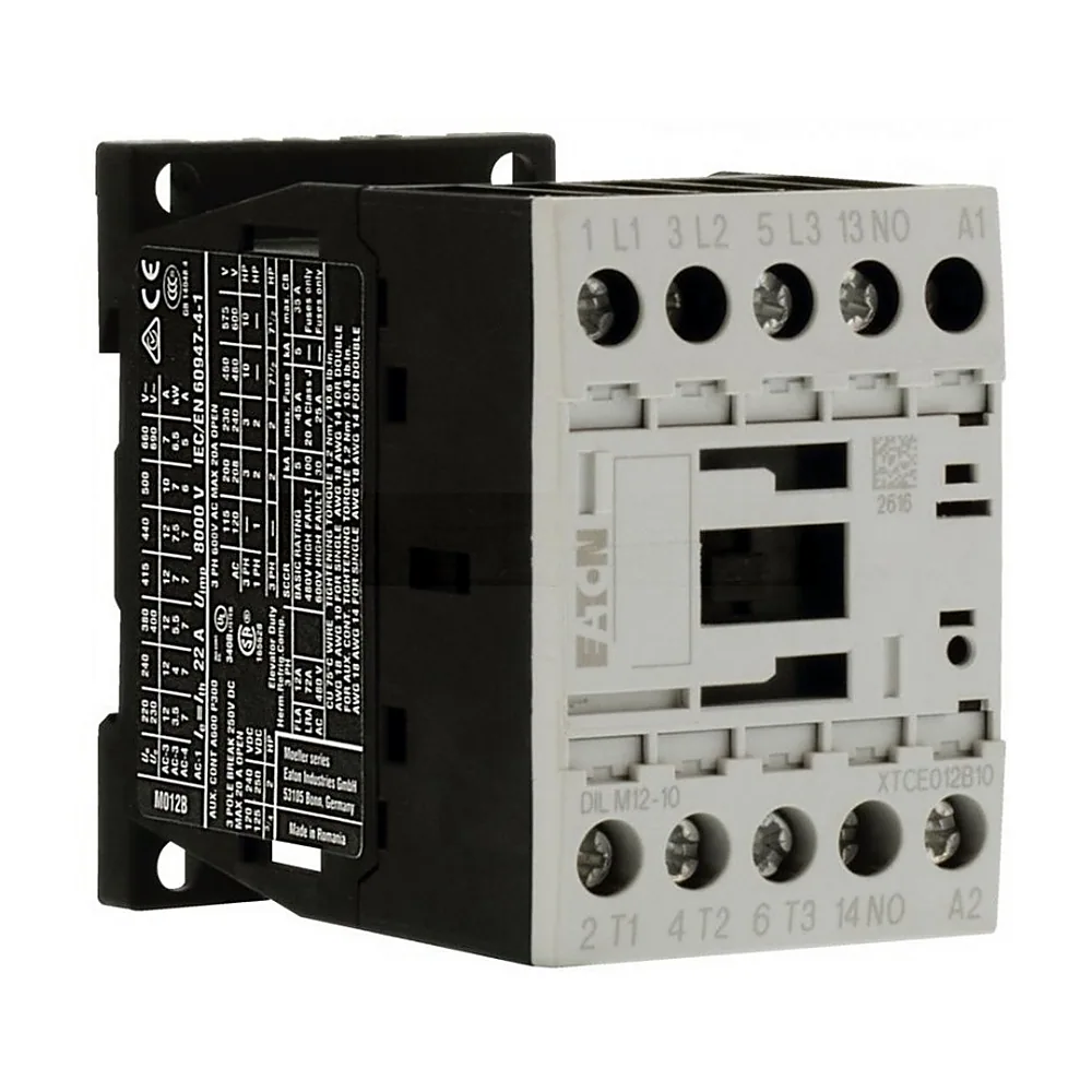 Пускач DILM12-10(24V50/60HZ)
, 12А 3,5-5,5кВт 1р, Eaton (Moeller)