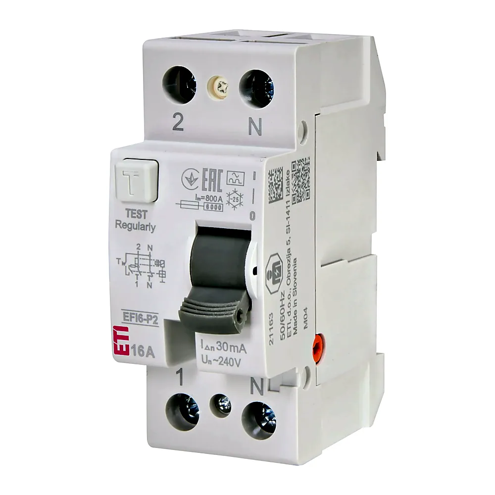 Реле диференційне (ПЗВ) 2р EFI6-P2 16/0,03 тип A (6kA) 2061260
