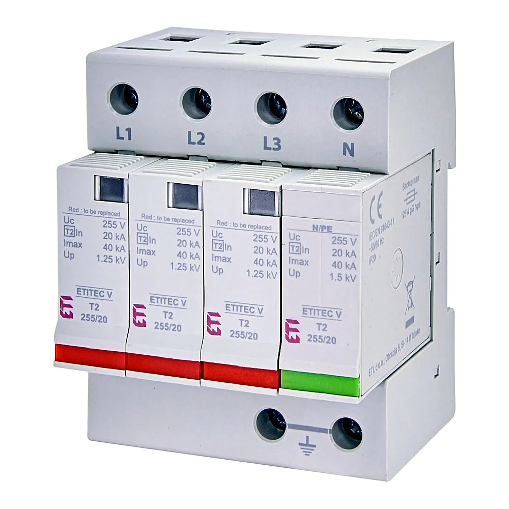 Обмежувач перенапруги ETITEC V T2 255/20 (3+1) 2442957
