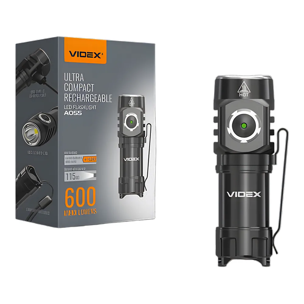 Ліхтарик світлодіодний портативний 600 лм 5700 K Videx VLF-A055