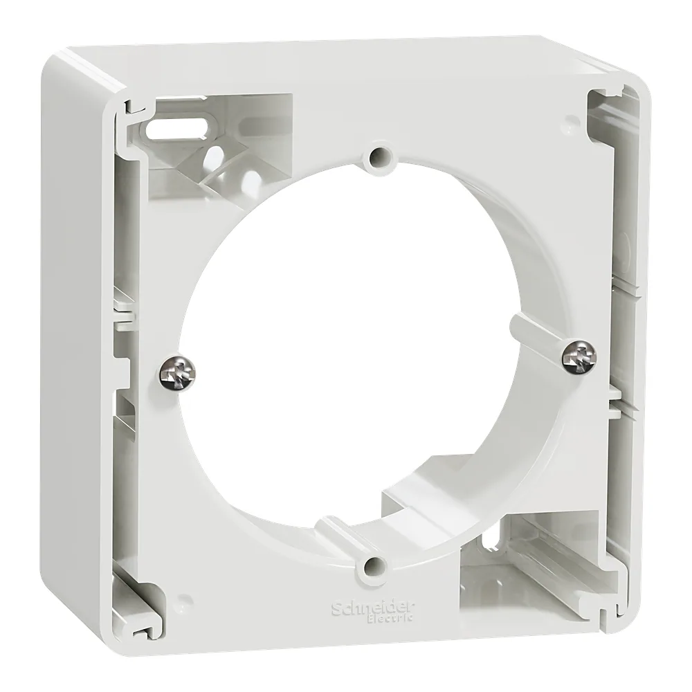 Монтажна коробка накладна 1-постова Sedna Design біла Schneider Electric SDD111901