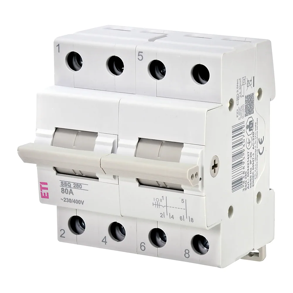 Перемикач навантаження SSQ 280 "1-0-2", 2p 80A 2421427