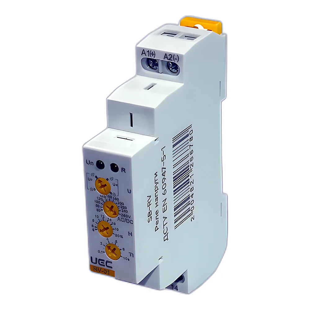 Реле напруги 1-фазне RV-1 з блокуванням 110-240 В AC/DC UEC SB-RV-01-AD110-240