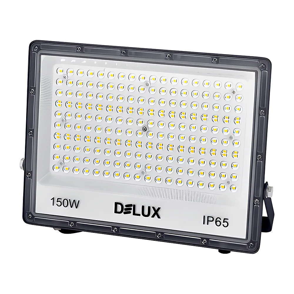світлодіодний прожектор_DELUX_FMI 13 LED 150Вт_6500K_IP65 сірий 90023953