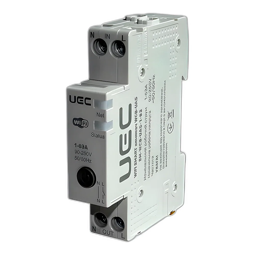 WIFI SMART вимикач WCB-UA5 на DIN-рейку 1p 63A UEC SM-WCB-UA5-1-63